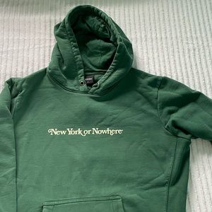 Large hunter green New York or Nowhere sweatshirt